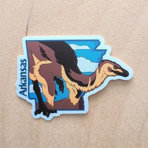 Dinosaur Roadtrip STICKER - Arkansas's Arkansaurus