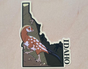 Dinosaur Roadtrip STICKER - Idaho's Oryctodromeus