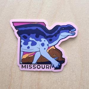 Dinosaur Roadtrip STICKER - Missouri&#39;s Parrosaurus