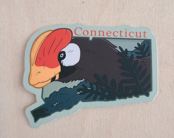 ADESIVO Dinosaur Roadtrip - Dilophosaurus del Connecticut