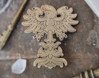 Archaeopteryx "Avis Lapidea Antiqua" - Heraldic Enamel Pin