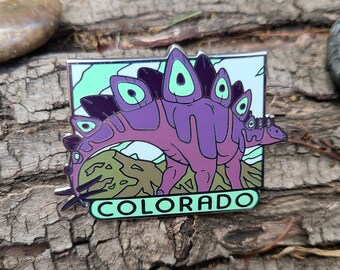Dinosaurier Roadtrip Pin - Colorado Stegosaurus