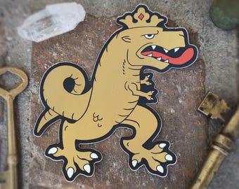 T. rex "Tyrannus Rex Lacertarum" - Heraldic Sticker