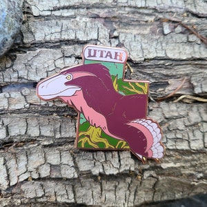 Dinosaur Roadtrip PIN - Utah&#39;s Utahraptor