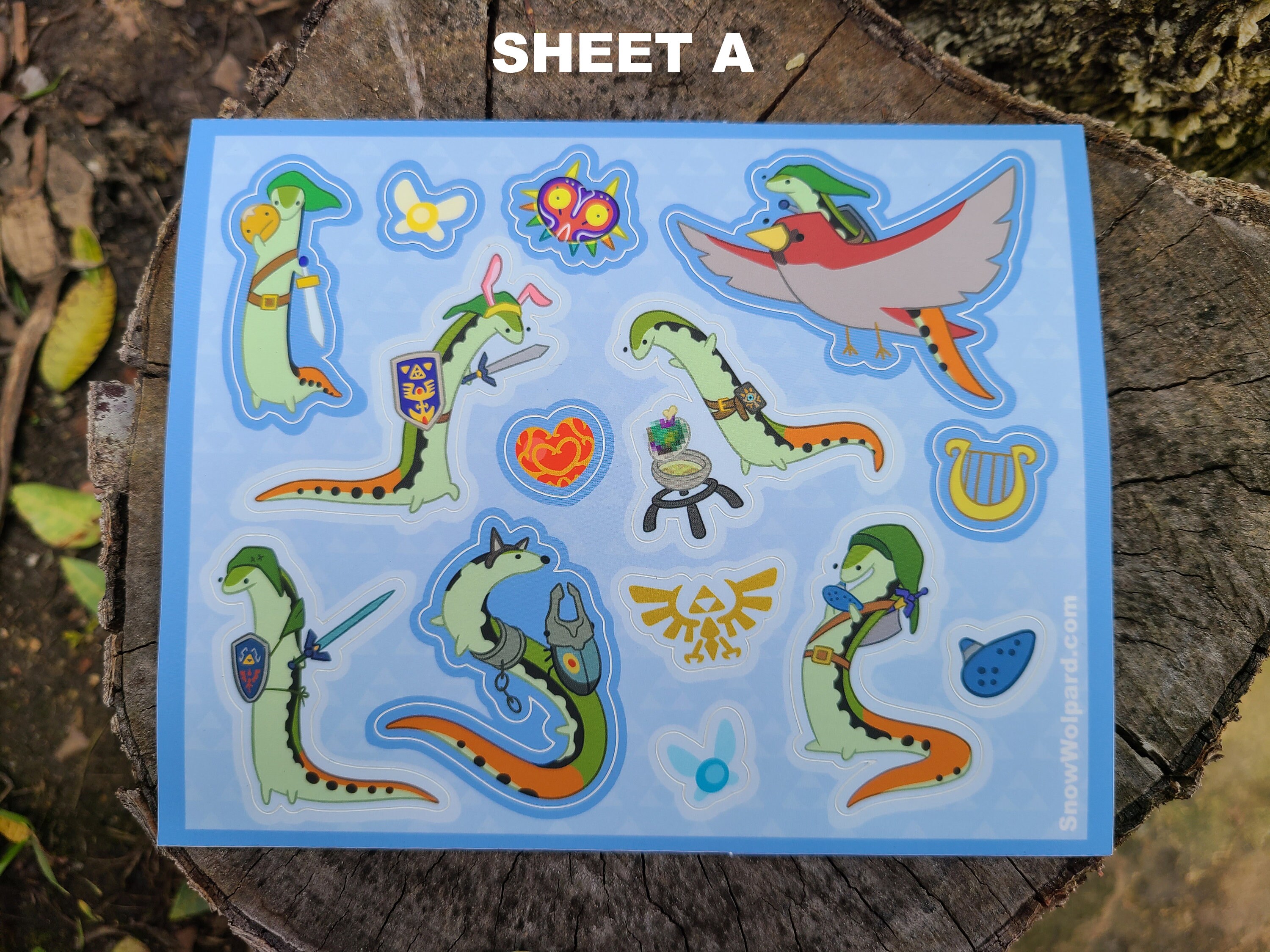 Lizard of Zelda - Skink Link Sticker Sheets - Etsy