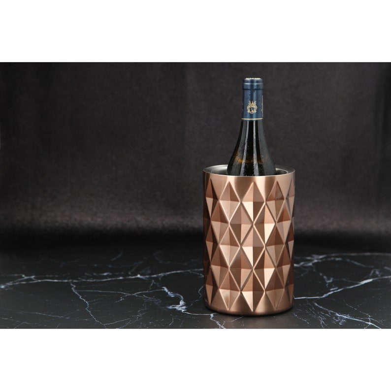 Double Walled Insulated Wine Chiller Bucket Stainless Steel Etsy