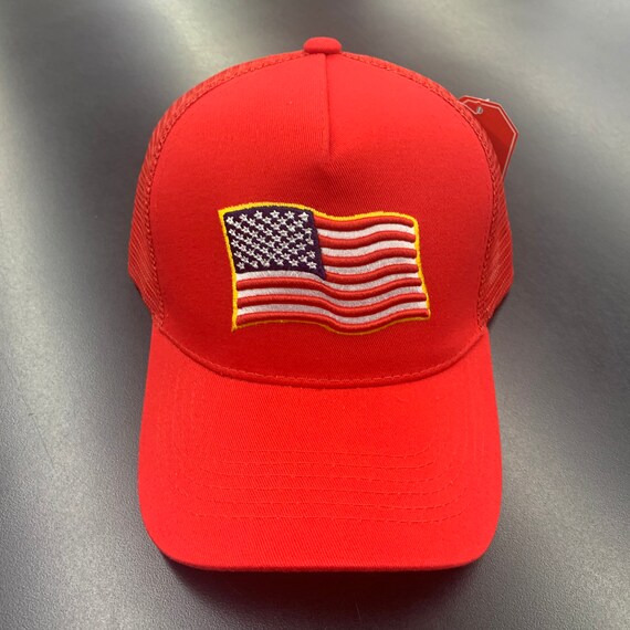 USA Flag United States Hat US Hat American Trucker USA Mesh | Etsy