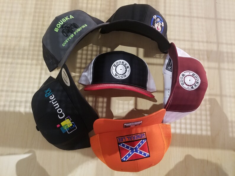 Customized Embroidered Hats With Your Logo Company Logo Hat YUPOONG 6320 Foam Trucker CURVED VISOR Yupoong Caps