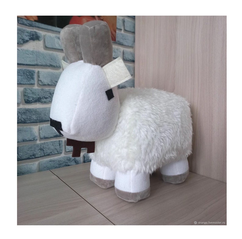 Goat Minecraft Plush Game Soft Toy Minecraft Plushie Gamer Etsy