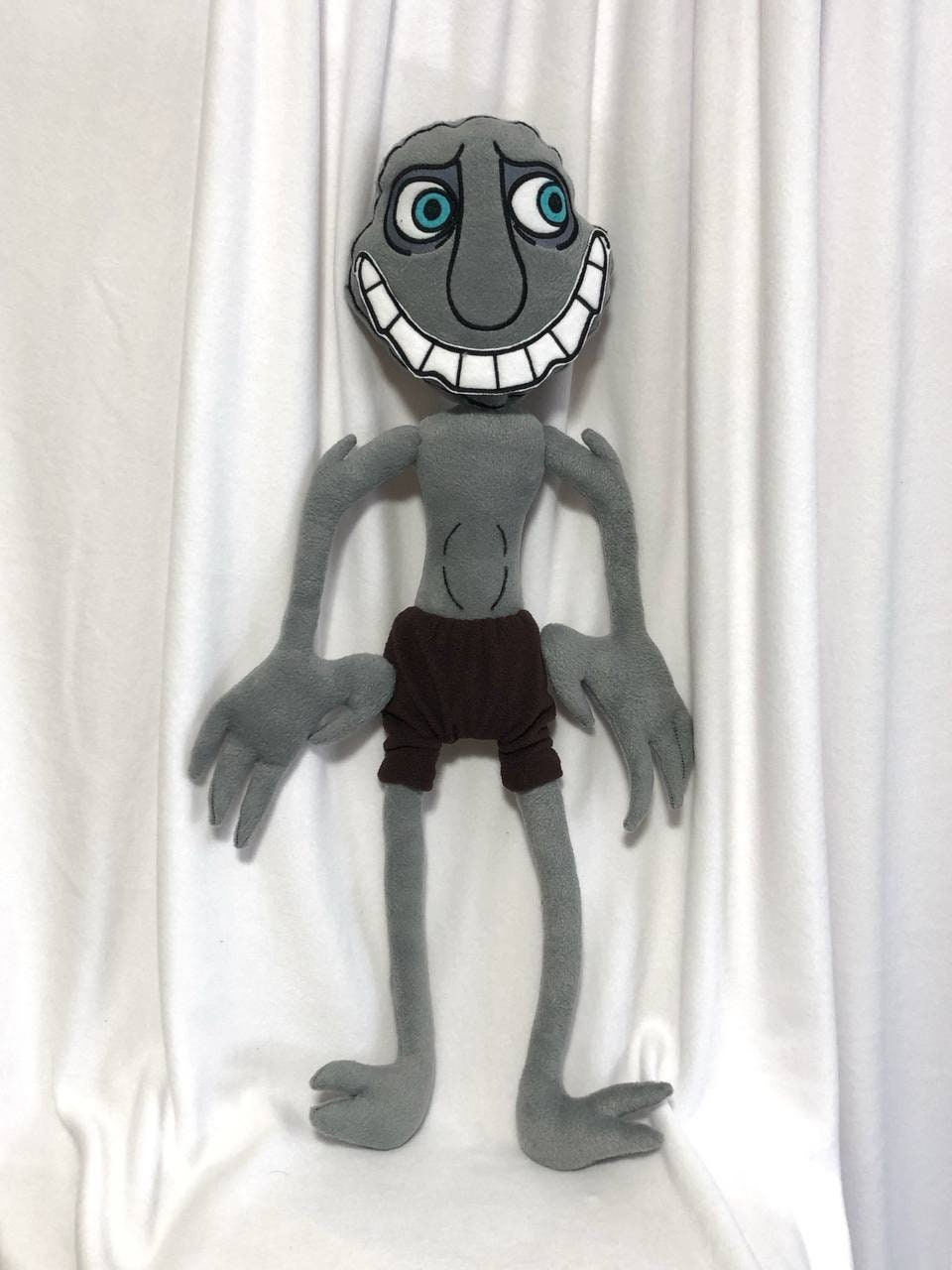 40cm The Man From The Window Plush Toy Horror Games Cartoon Gray