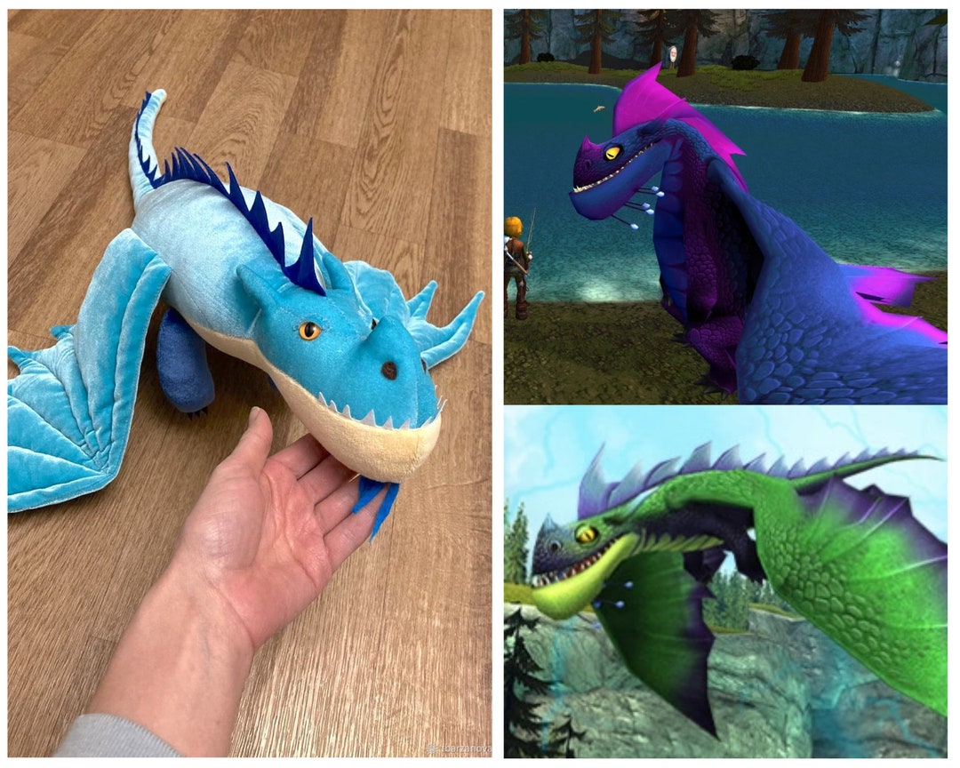 Shockjaw Dragon Plush CUSTOM COLOR School of Dragons How to Etsy