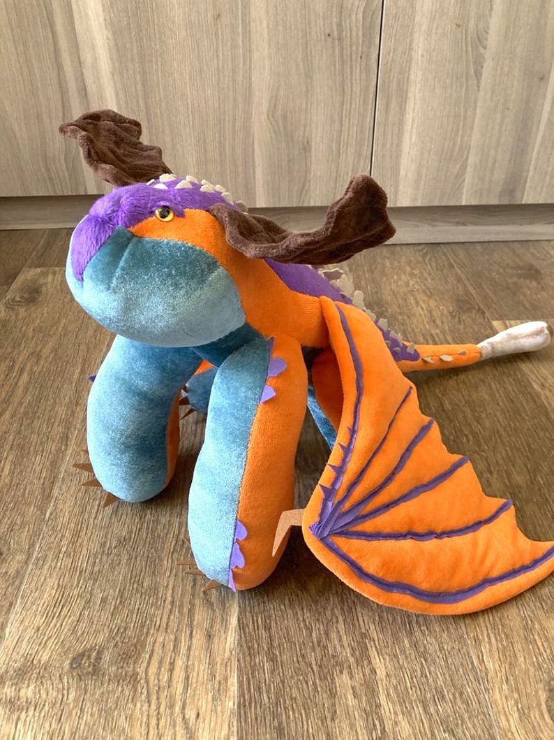Crimson Goregutter Plush How to Train Your Dragon Dragon Etsy