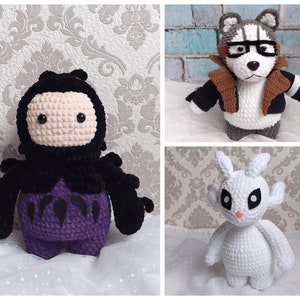 Party Animals Custom Plush ANY CHARACTER, Kawaii Crochet Plush, Gamer Boyfriend Gift image 8