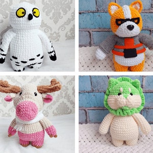 Party Animals Custom Plush ANY CHARACTER, Kawaii Crochet Plush, Gamer Boyfriend Gift image 2