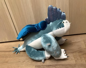 Plowhorn Plush, How To Train Your Dragon, Plowhorn Stuffed Toy, Dragon Plush, Httyd, Dragons: The Nine Realms