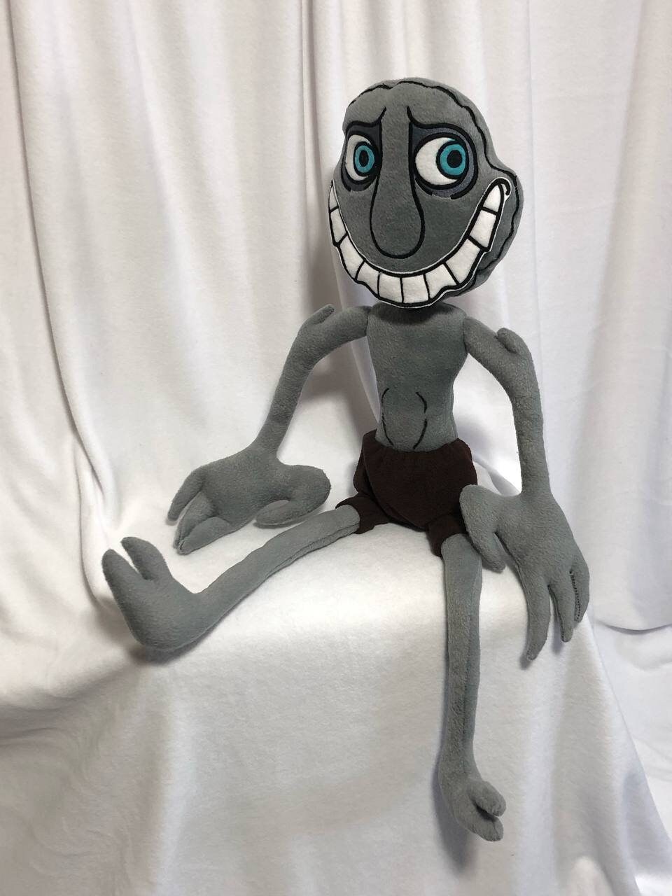 40cm The Man From The Window Plush Toy Horror Games Cartoon Gray
