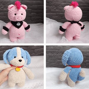 Party Animals Custom Plush ANY CHARACTER, Kawaii Crochet Plush, Gamer Boyfriend Gift image 3