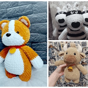 Party Animals Custom Plush ANY CHARACTER, Kawaii Crochet Plush, Gamer Boyfriend Gift zdjęcie 4