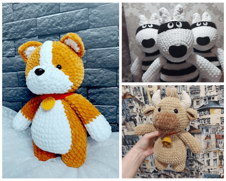 Party Animals Custom Plush ANY CHARACTER, Kawaii Crochet Plush, Gamer Boyfriend Gift zdjęcie 4