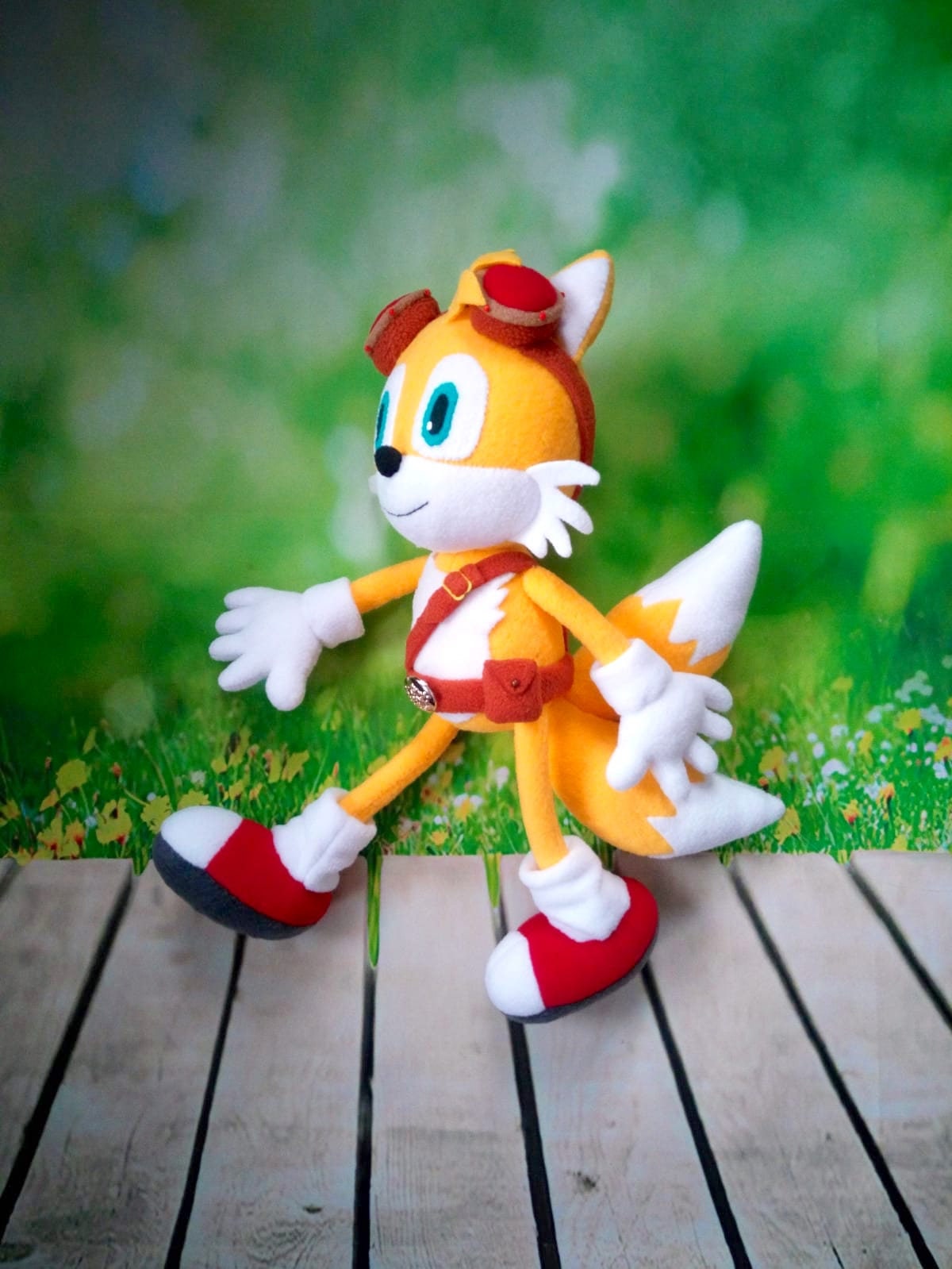 82905 - safe, artist:pukopop, miles tails prower (sonic), canine, fox,  mammal, red fox, sega, sonic the hedgehog (series), baby, cute, dipstick  tail, fluff, multiple tails, onesie, orange tail, sleepy, tail, tail fluff