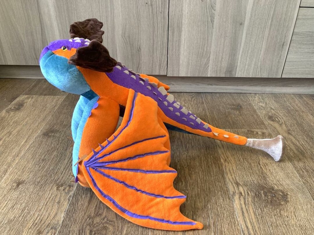 Crimson Goregutter Plush How to Train Your Dragon Dragon Etsy