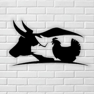 Pollo, cerdo, vaca SVG, panel de pared SVG, archivo cortado con láser, animales de granja svg, vector, corte láser, vector, Glowforge, svg, cdr, dxf