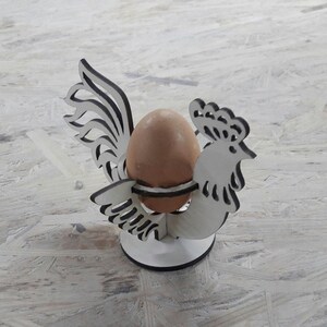 Ostern Hahn, Ei-Ständer, Lasercut-Datei, 3D Puzzle, Vektor, Laser geschnitten, Vektor, Glühforge, Svg, cdr, dxf