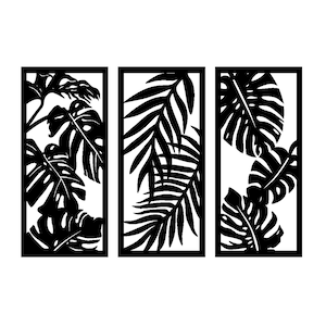 Leaves, 3 options, lasercut file, 3D Puzzle, vector, laser cut vector, glowforge, svg, cdr, dxf, pdf