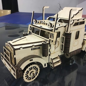 トラック svg、木のおもちゃのトラック レーザー カット ベクター、トラック コンストラクター、レーザーカット ファイル、3d パズル、ベクター プラン、glowforge svg、svg ファイル