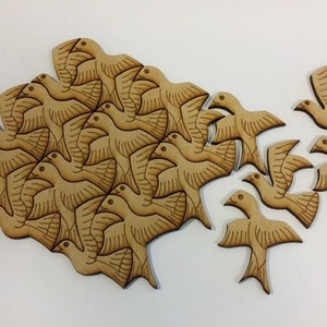 Vögel Puzzle SVG, Vogel PUZZLE Mosaik Datei SVG Vorlagen CNC und Puzzle Glowforge Dateien, Dxf Datei für Kinder und Laser geschnittene Gravurdatei