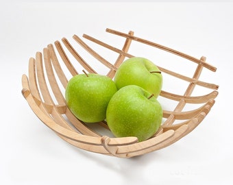 Fruit plate, lasercut file, 3D Puzzle, vector, laser cut, vector, glowforge, svg, cdr, dxf