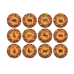 Chińskie znaki zodiaku PNG, pakiet zodiaku png, grzechy zodiaku png, horoskop png, zodiaku png, symbole zodiaku ng, zodiaku cricut, glowforge, png
