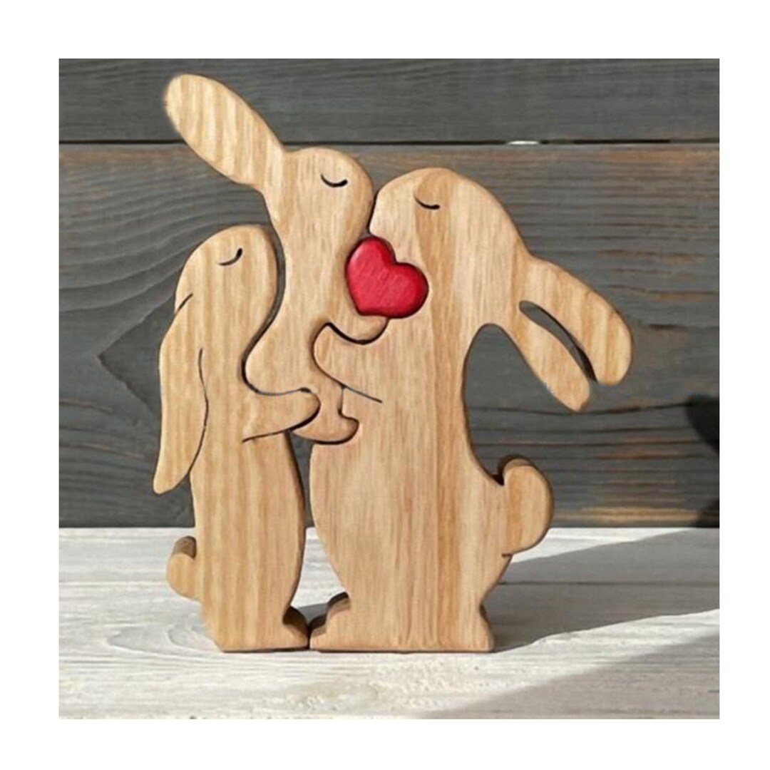 Rabbit Family Puzzle Svg, Rabbit PUZZLE Mosaic File Svg Templates Cnc ...