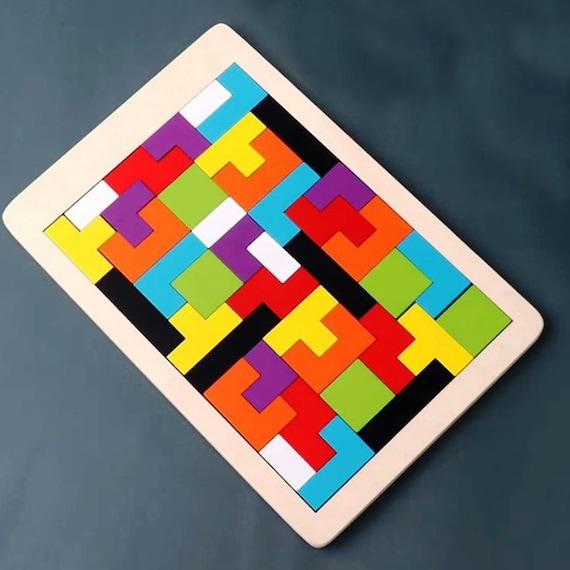 Puzzle Tetris Lasercut File 3D Puzzle Vector Laser Cut - Etsy