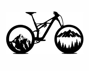 Bicycle svg, Bike Svg, Bike Clipart, Mountain Bike Svg, Biker Cut Files for Cricut Silhouette, Instant Download, svg, dxf