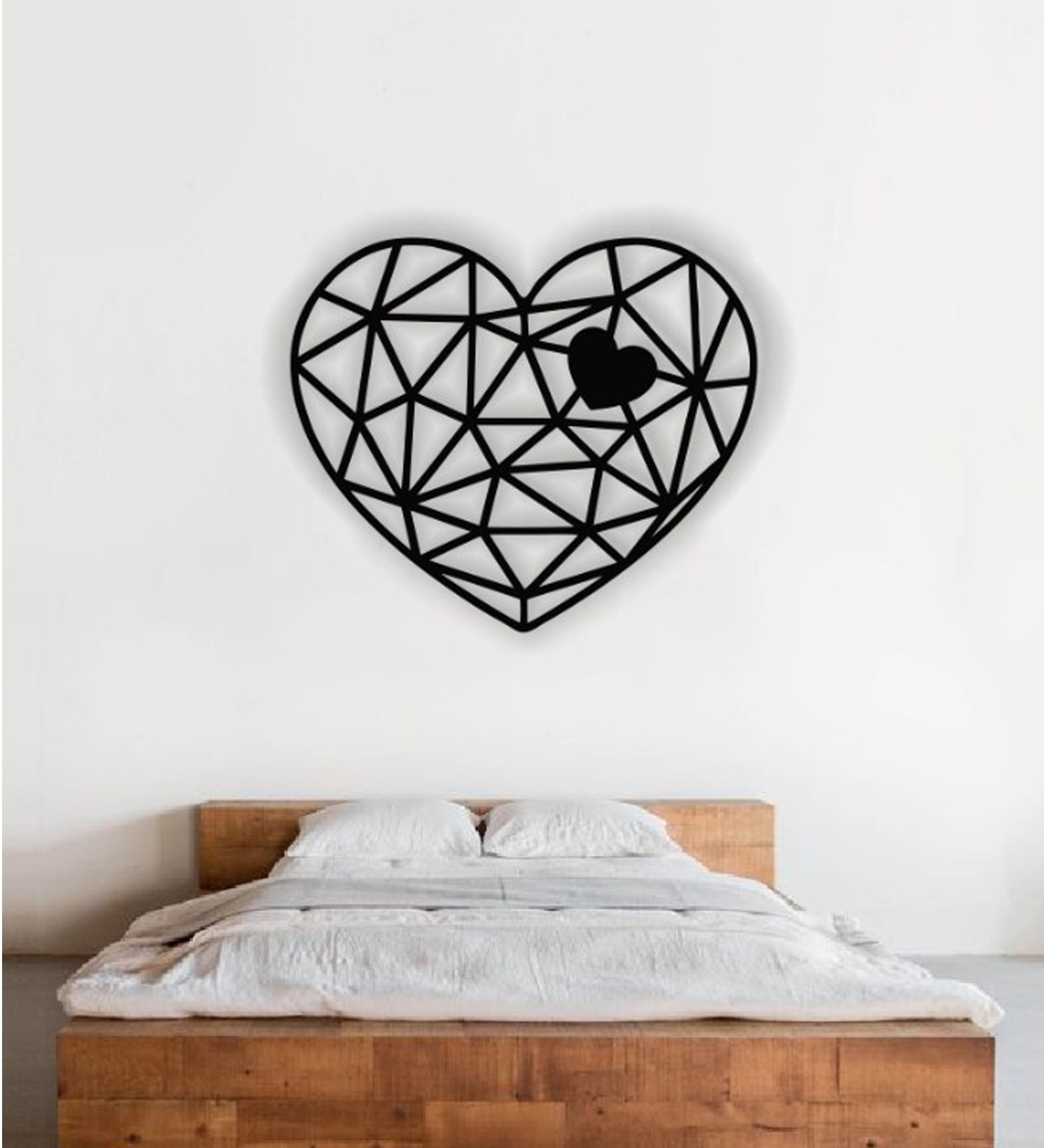 Corazón svg, corazón en corazón svg, panel de pared, archivo cortado ...