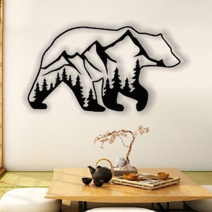 Ours, panneau mural, fichier lasercut, Puzzle 3D, vecteur, découpe laser, vecteur, glowforge, svg, cdr, dxf