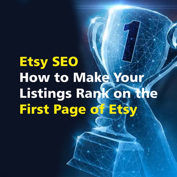 Comment classer vos annonces sur la première page d'Etsy, Guide de vente d'aide au vendeur de la boutique Etsy, Comment classer vos annonces sur le manuel du vendeur de la boutique Etsy