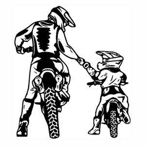 Vater und Sohn Moto SVG, Wandpaneel, Lasercut-Datei, Fahrrad-Svg, Vektor, Laserschnitt, Vektor, Glowforge, SVG, cdr, dxf