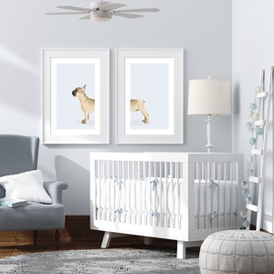 Fawn French Bulldog - Set di 2 stampe digitali, download digitale