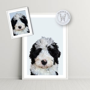 Ritratto di animale domestico personalizzato disegnato a mano, stampa personalizzata di animali domestici, arte da parete per animali domestici, stampa giclée