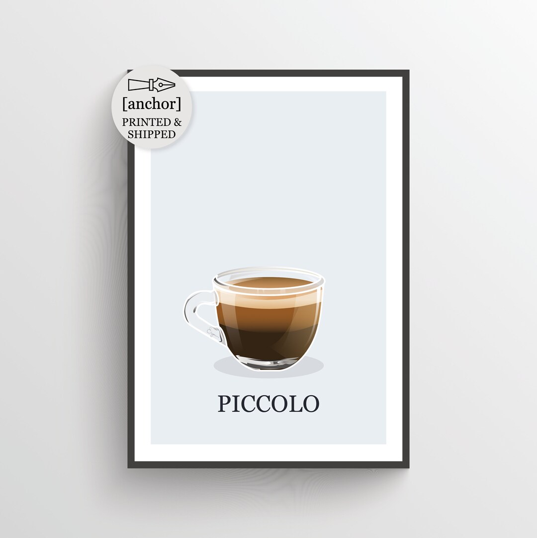 Piccolo Coffee Print Coffee Art Giclee Print Home Decor Etsy UK