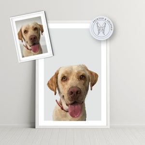 Ritratto di animale domestico personalizzato disegnato a mano, stampa personalizzata di animali domestici, arte da parete per animali domestici, stampa giclée