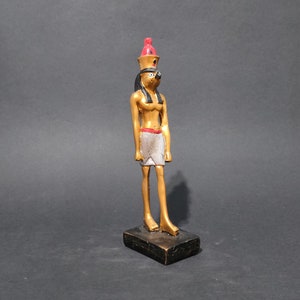 Figurine Horus dieu solaire vintage - Statue miniature d&#39;autel Horus dieu égyptien