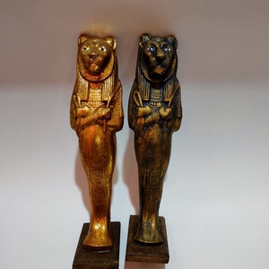 Unique model  Shawabty of Goddess Sekhmet, a distinctive copy made in Egypt