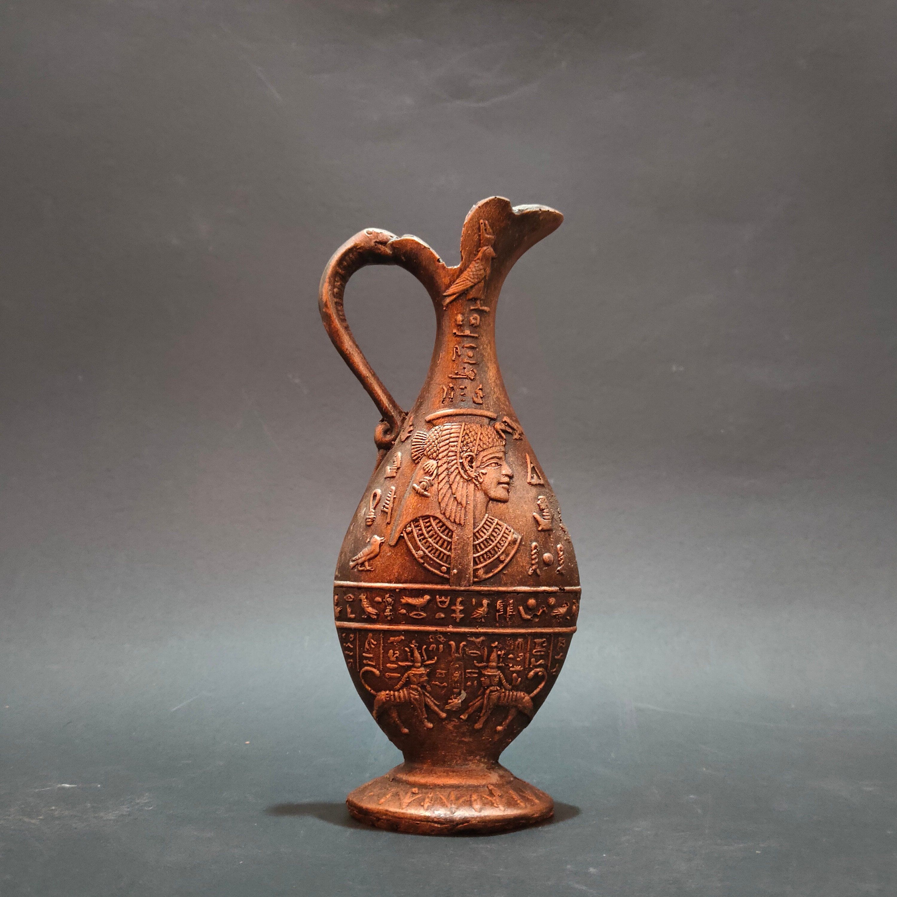 Decorative Wine Jug. Pharaonic Decoration Jug. (made in