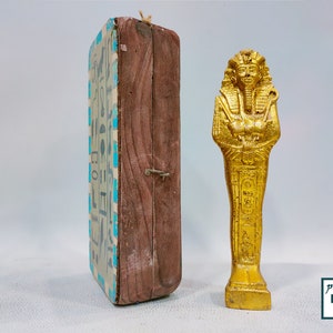 Ancient Egyptian Funeral Masterpiece Shabti Box. (Ushabti) (Made in Egypt)