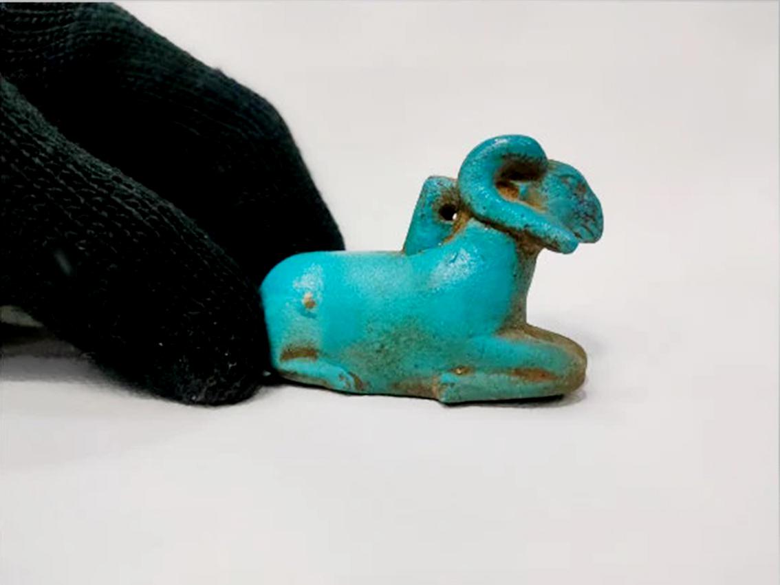 Egyptian amulet of the god Khnum. An ancient Egyptian amulet. Khnum . Brilliantly made in Egypt