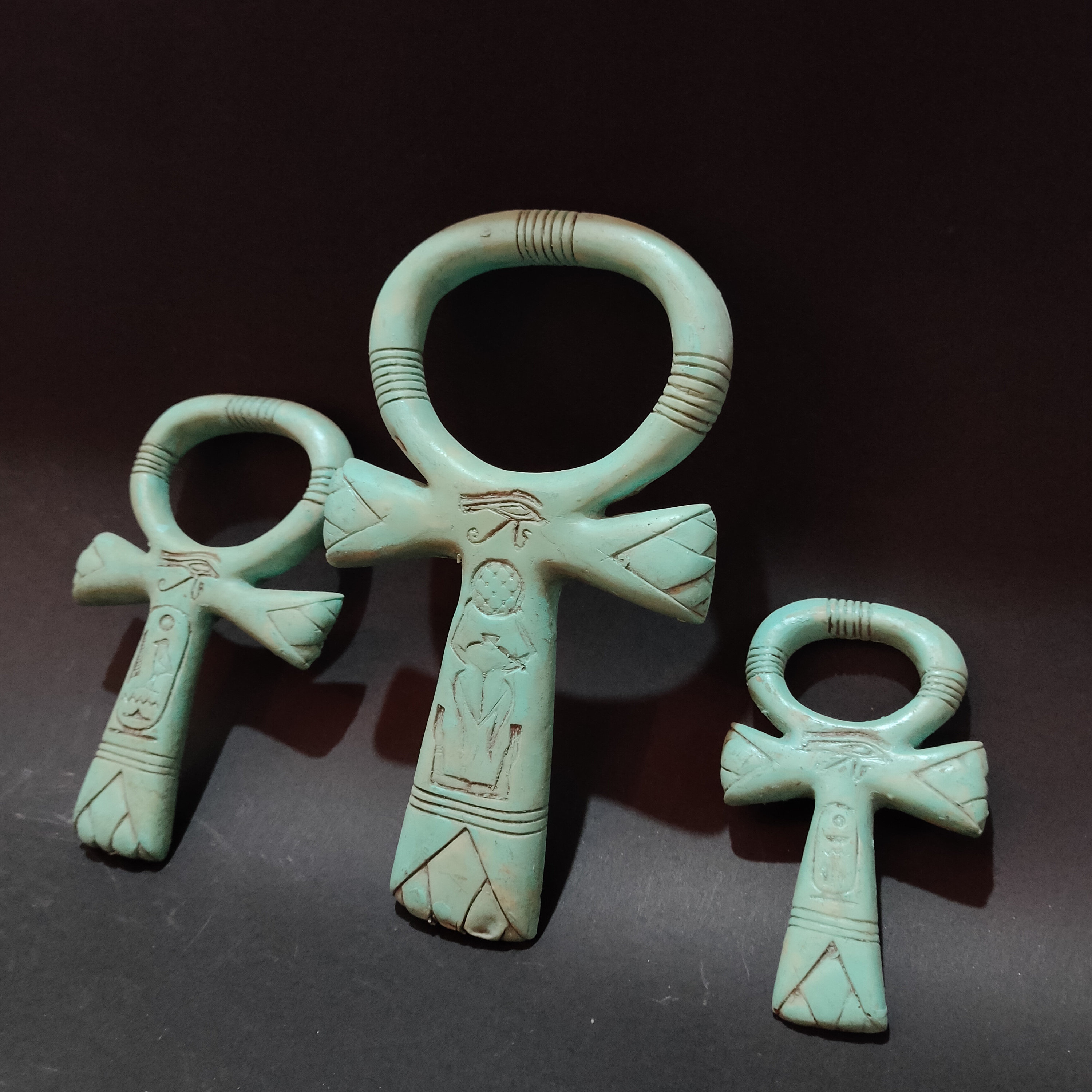 【エジプト現地購入・レア】アンク十字（生命の鍵）☥ インテリア／お守りにも エジプトのアンク。アンクの鍵。アンクのお守り。生命の鍵（エジプト製