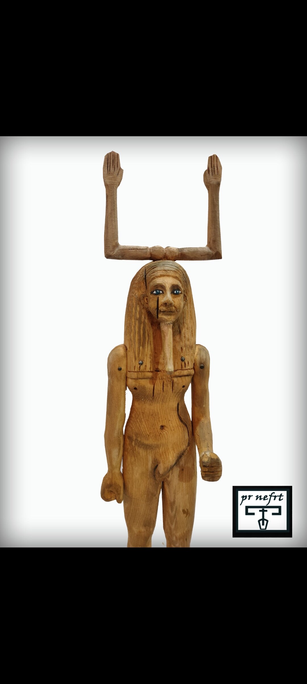 Ka statue. King Hoor.Rare wooden statue. A similar Museum Etsy